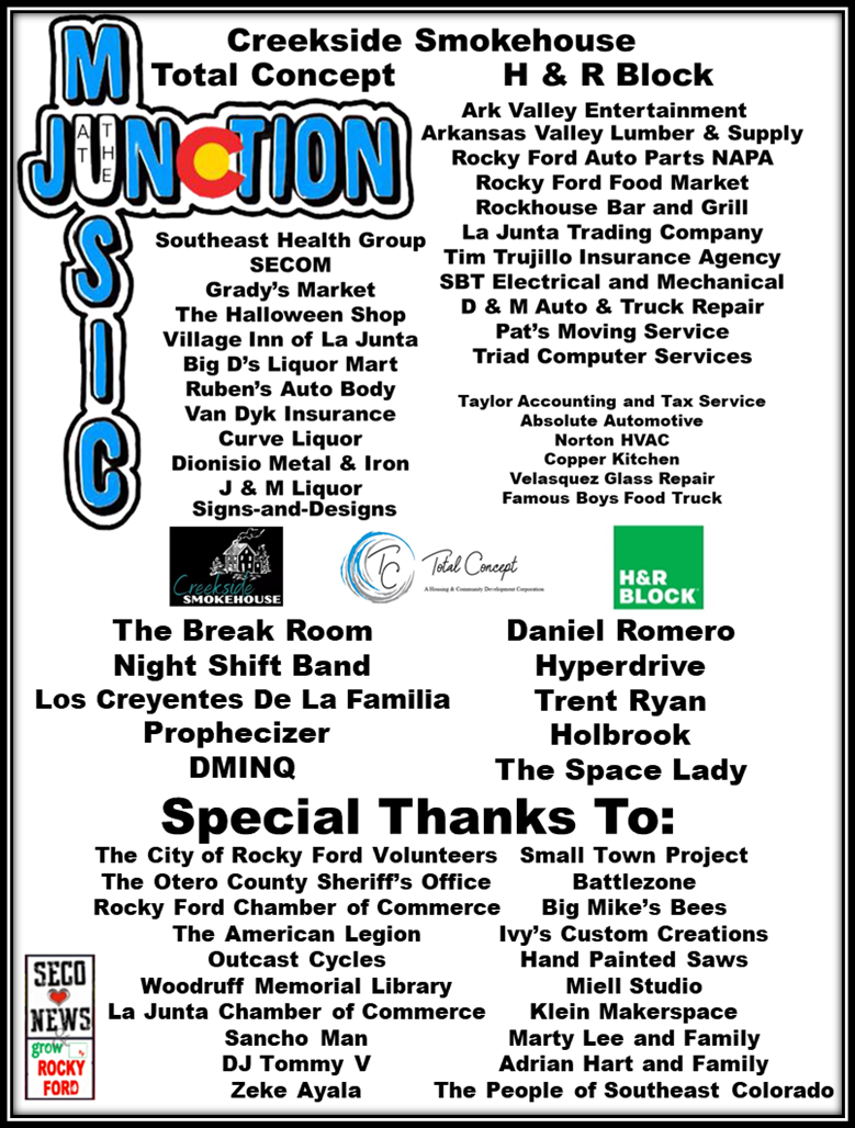 Music at The Junction Thank You SECO News seconews.org